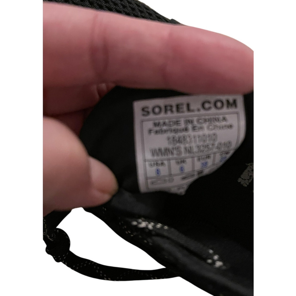 Sorel Womens 8 Out n About Plus Sneakers $164 Light Rain Comfort Shoes Black - Picture 8 of 9